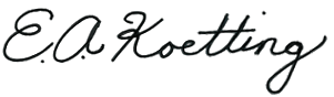 Signature E.A. Koetting