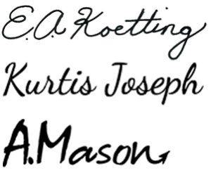 signatures